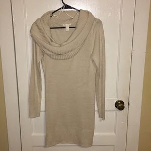 Creme sweater dress
